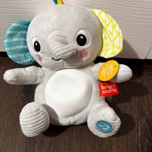 Hug a Bye Baby Elephant Bright Stars Musical Lights Plush Lovey